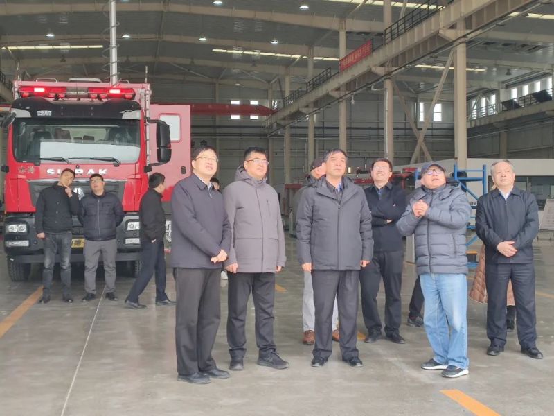 省應(yīng)急管理廳廳長常萬琦一行調(diào)研獵鷹安陽制造中心